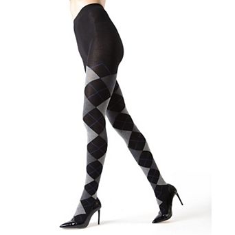 Textured Argyle Sweater Tights