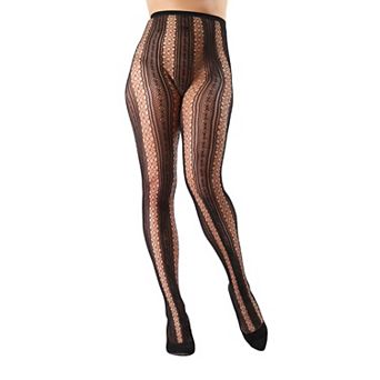 Epic Stripe Glamour Fishnet Tights