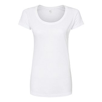 Tultex Women´s Poly-rich Scoop Neck T-shirt