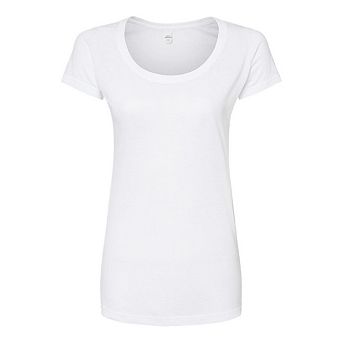 Tultex Women´s Poly-rich Scoop Neck T-shirt