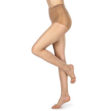 Women's Nudes Ultra Bare Toeless LUXE Pantyhose with High-Cut Control Top