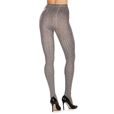 Natori Cashmere Blend Rib Knit Sweater Tights