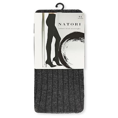 Natori Cashmere Blend Rib Knit Sweater Tights