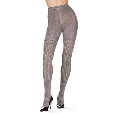 Natori Cashmere Blend Rib Knit Sweater Tights