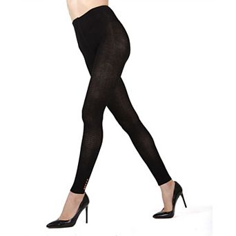 Sleek Footless Cotton Blend Sweater Tights