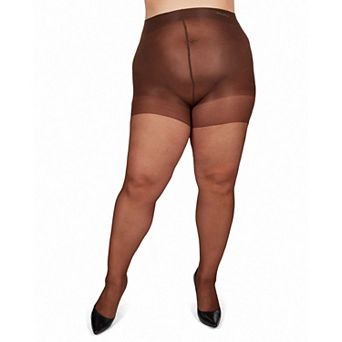 Energizing Plus Size Curvy Control Top Pantyhose