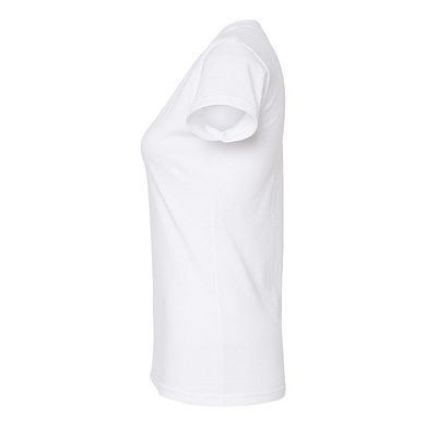 Tultex Women´s Slim Fit Fine Jersey V-neck T-shirt