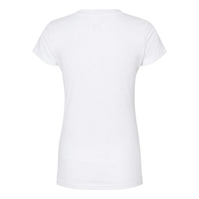 Tultex Women´s Slim Fit Fine Jersey V-neck T-shirt