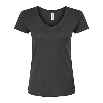 Tultex Women´s Slim Fit Fine Jersey V-neck T-shirt