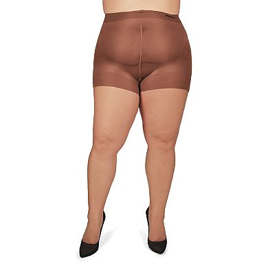 Plus Size Curvy Ultra Sheer Control Top Pantyhose