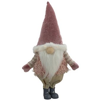 16" LED Lighted Mauve Boy Gnome Christmas Figure