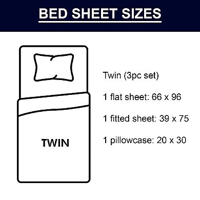 Hotel Collection Rayon Bed Sheet Set - Twin