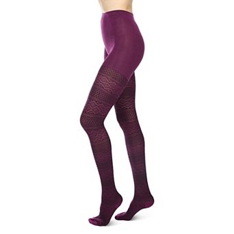 Fair Isle Diamond Sweater Tights