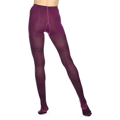 Fair Isle Diamond Sweater Tights