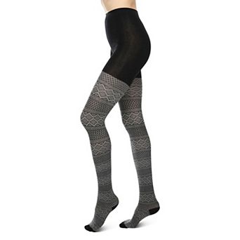 Fair Isle Diamond Sweater Tights