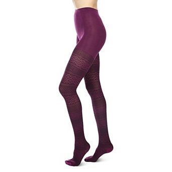 Fair Isle Diamond Sweater Tights