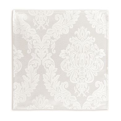 Elrene Home Fashions Barcelona Jacquard Damask Napkin, Set of 4, 17"x17"