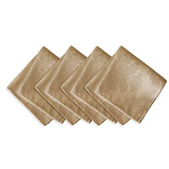 Threadmade Barcelona Jacquard Damask Napkin, Set of 4, 17"x17"