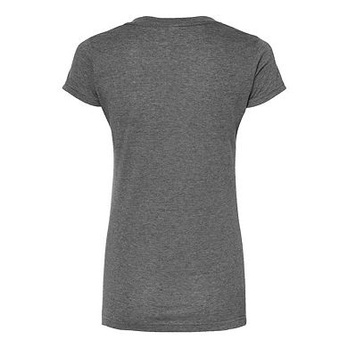 Tultex Women's Poly-rich V-neck T-shirt
