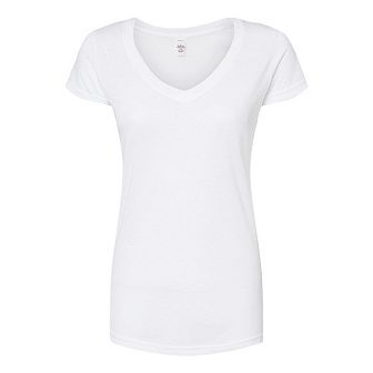 Tultex Women´s Poly-Rich V-Neck T-Shirt