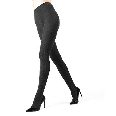 Juneau Diamonds Cotton Blend Sweater Tights