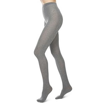 Juneau Diamonds Cotton Blend Sweater Tights