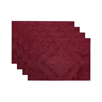 Elrene Home Fashions Caiden Elegance Damask Placemat, Set of 4, 13"x19"