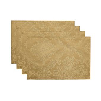 Elrene Home Fashions Caiden Elegance Damask Placemat, Set of 4, 13"x19"