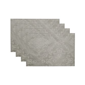 Elrene Home Fashions Caiden Elegance Damask Placemat, Set of 4, 13"x19"