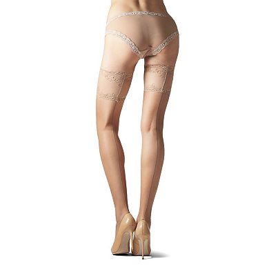 Natori Thigh High Stockings with Back Seam