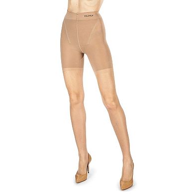Women's Nudes Ultra Bare Essentials Longline Control Top LUXE Pantyhose