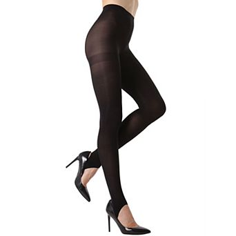 Stirrup Opaque Tights with Anti-Roll Waistband