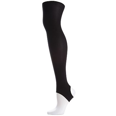 Stirrup Opaque Tights with Anti-Roll Waistband