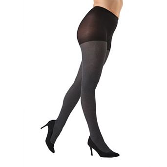 Twin Rib Opaque Tights