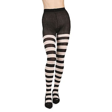 Grand Stripe Cotton Blend Sweater Tights