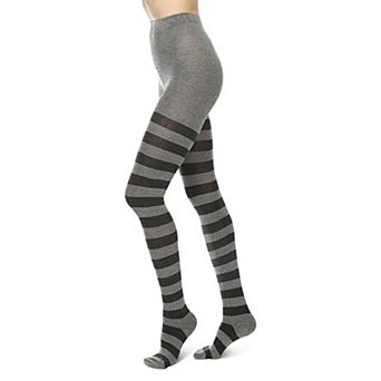 Grand Stripe Cotton Blend Sweater Tights