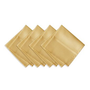 Elrene Home Fashions Elegance Plaid Damask Napkin, Set of 4, 17"x17"