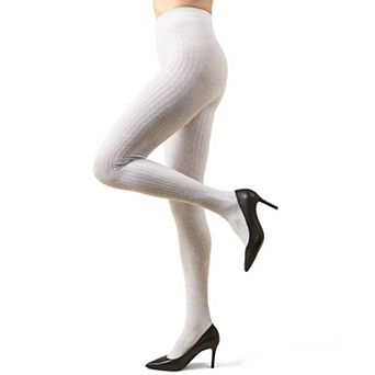 Boston Ribbed Cotton Blend Sweater Tights