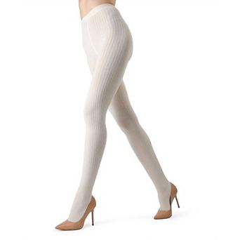 Boston Ribbed Cotton Blend Sweater Tights
