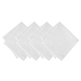 Elrene Home Fashions Continental Solid Texture Water And Stain Resistant Napkins, Set Of 4, 17"x17"