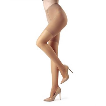 Women's Crystal Sheer Shaper 12 Denier Longline Pantyhose