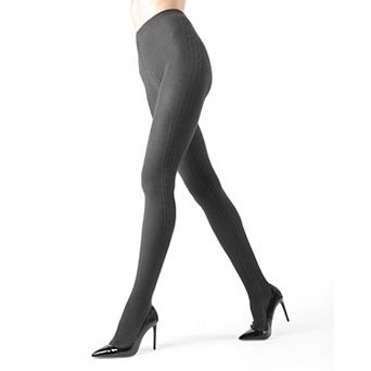 Portland Side Cable Knit Sweater Tights