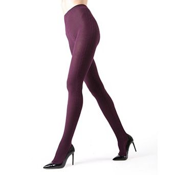 Portland Side Cable Knit Sweater Tights