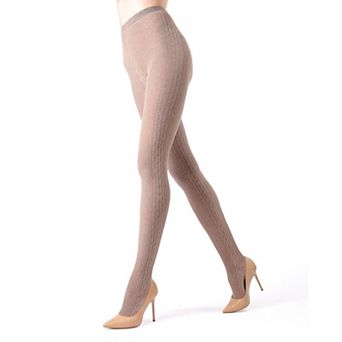 Portland Side Cable Knit Sweater Tights