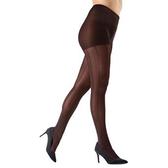 Herringbone Light Support Opaque Textured Tights