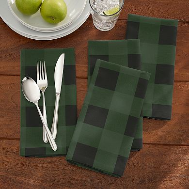 Elrene Home Fashions Farmhouse Living Buffalo Check Napkins, Set of 4