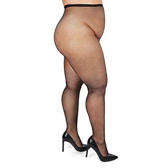 Plus Size Curvy Fishnet Tights