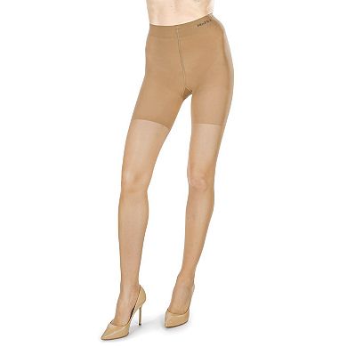 Women's Thins Ultra Transparent Everyday Mid Toner Control Top LUXE Pantyhose
