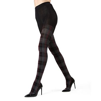 Glasgow Plaid Cotton Blend Sweater Tights