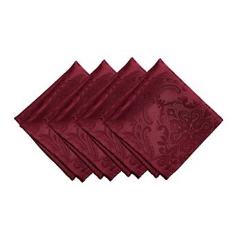 Elrene Home Fashions Caiden Elegance Damask Napkin, Set of 4, 17"x17"